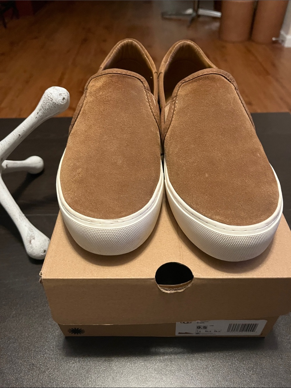 Women’s Slip-On Suede Sneakers in Brown